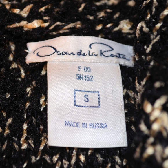 Oscar de la Renta Runway Shawl Collar Sweater SM - Picture 3 of 4